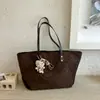 Elegante bolso retro con estampado de leopardo para mujer, nuevo modelo 2026, bolso tote de gran capacidad, bolso de hombro casual de moda para el día a día