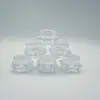 Botella de Crema de Diamante Transparente 5G Caja Pequeña de Muestra Cosmética Caja de Sombras Paquete de Prueba Al Por Mayor Viaje Fácil de Transportar