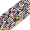 Corte de Vidrio Chapado en Color Multicolor Mezclado Cuadrado Cuentas Pulsera de Cuentas Hecha a Mano Diy Accesorios de Joyería