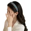 Tiara de Cabelo Estilo Coreano para Mulheres 2026 Nova Jeans Azul Claro Trançado Grampo de Cabelo Fashionável Versátil Acessório de Cabelo Tiara