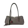 Elegante bolsa de almohada con patrón tejido para mujer, nueva moda 2026, bolso cruzado Boston versátil para hombro