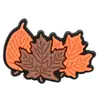 Clip para bolígrafo de PVC de pavo de dibujos animados del Día de Acción de Gracias transfronterizo, clip decorativo DIY para lápiz de hoja de arce de otoño, piña, pajilla