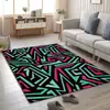 Suministro directo de fábrica tendencia geométrica graffiti alfombra para sala de estar dormitorio vestidor alfombrilla de cocina felpudo venta al por mayor
