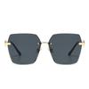 Gafas de Sol de Nuevo Estilo para Mujer, Gafas Antivaho de Gama Alta para Mujer, Gafas de Sol Sin Montura de Corte de Borde de Gama Alta 2025