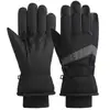 Guantes Impermeables para Esquí de Hombre y Mujer Algodón Adulto Engrosados Montañismo Ciclismo Guantes Calientes Exteriores Nieve Juego Guantes de Cinco Dedos