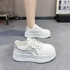 Zapatillas Blancas Súper Elegantes para Mujer, Nuevo Modelo 2026, Suela Gruesa, Que Aumentan la Altura, Suela Suave, Zapatillas Casuales Ligeras, Versátiles para Mujer