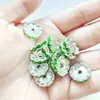 Venta caliente transfronteriza 15 mm cuenta de plata rueda redonda de diamantes de imitación espaciador de rueda borde ondulado espaciador de diamantes accesorios