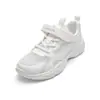Sapatos Infantis Balabala, Tênis Esportivos Infantis, Sapatos Respiráveis para Meninos e Meninas, Tênis Brancos da Moda para Outono, Sapatos de Malha, Tênis para Corrida