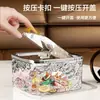 Caja de Almacenamiento para Accesorios del Cabello, Joyero Grande de Escritorio, Gomas para el Cabello de Estudiantes y Niños, Organizador Transparente a Prueba de Polvo para Tocador