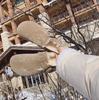 Estilo París~Nuevo Estilo Invierno 2026 Zapatos de Cuero y Piel con Suela Gruesa, Forro de Felpa, Cálidos, Punta Ancha, Zapatos Peludos, Zapatos Birkenstock para Mujer