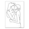 Póster de pareja de línea al por mayor transfronterizo AliExpress Temu Amazon TIKTOK AliExpress lienzo de pintura con marco estirado núcleo