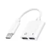 Cable de Audio para Auriculares Adaptador Tipo-C Dos en Uno Carga y Llamadas para Teléfono Móvil Convertidor Dac Digital de 3.5 Carga Rápida