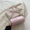 Bolsa Redonda Simples de Corrente Transfronteiriça, Bolsa Transversal Versátil e Estilosa para Mulheres, Nova Bolsa de Ombro Nicho Moderna 2025, Bolsa Moderna