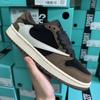 Nike Oficial Putian Aj1 Low-Top Barb Blanco Marrón Blanco Azul Negro Tenis Joe 1 Zapatos Casuales Dunk Sb Deportivos para Hombre y Mujer