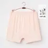 Pantaletas de Color Sólido Finas de Verano para Mujer, Pantalones Cortos tipo Boxer para Mamá, Talla Grande Holgados Transpirables para Adultos Mayores, Calzoncillos tipo Boxer para Mayores