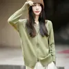 Cárdigan con capucha y cremallera de punto 100% algodón engrosado, chaqueta corta suéter para mujer, nuevo estilo 2026, prenda de abrigo cálida