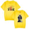 Camiseta de Verano para Pareja de Algodón Puro de Manga Corta con Hombro Caído Estilo Espada Berserk Legendario Casual Más Holgada Estilo Coreano a la Moda