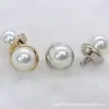Botão de Pérola ferragem fivela decorativa botão de metal fivela de camisa botão estilo Chanel suéter cardigã fivela costurada à mão roupa