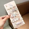 Presilha de Cabelo Oceano Concha Estrela do Mar Adorno para Cabeça Franja Fofa Acessórios de Cabelo para Meninas Coreia do Sul Pérola Presilha Lateral para Cabelo de Meninas