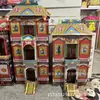 Produtos de Papel Sacrificial, Mansão Tiandu de Três Andares, Papel de Construção Dobrável de Papelão Ondulado, Papel Solto, Atacado de Artigos Funerários Zayunyang