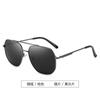 Óculos de Sol Polarizados Masculinos Óculos de Sol Polarizados de Alta Definição Estilo Coreano Moda Versátil Para Dirigir Pesca Metal Polígono Vintage