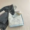 Mochila Nueva Estilo Primavera 2026, Bolso Tote de Cuadros de Moda de Gran Capacidad, Bolso Cruzado Fresco para Estudiantes Universitarios, Bolso de Viaje para Mujer