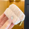 Faixa de cabeça de urso marrom de pelúcia para outono e inverno para mulheres, faixa de cabelo antiderrapante para lavar o rosto e maquiagem, acessório de cabelo fofo e adorável