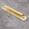 Manija Pequeña de Aleación de Aluminio para Mosquitero, Manija Engrosada para Puerta Corredera de Montaje Superficial, Puerta Corredera de Balcón, Ventana, Puerta de Gabinete, Cajón Manija Pequeña