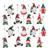 Nova 16 peças decorações de Natal de madeira Faceless Old man Rudolph pendurado decoração da árvore de Natal pequeno pingente
