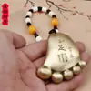 Peças de Mão de Latão Real de Boutique para Presentes Manuais Culturais e Criativos para Homens para Destino e Feliz Peças de Mão de Latão para Destino