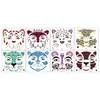 Pegatinas Faciales de Leopardo de Nuevo Estilo Transfronterizas para Niños, Tatuajes Faciales Temporales de Animales de Dibujos Animados Lindos para Fiesta, Actividad de Espectáculo