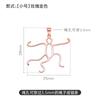 Soporte para colgante de ámbar esmeralda hebilla para colgante de perla de forma irregular accesorios de joyería de plata S925 DIY hombres y mujeres