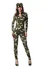 Roupa Camuflada para Exterior Macacão Peça Única Calças de Manga Comprida Macacão Loja Noturna Uniforme de Policial Serviço Secreto Feminino Roupa de Jogo