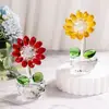 Adornos de Girasol de Cristal Regalos para Fiesta de Año Nuevo Auspiciosos y Prósperos Decoraciones para Sala de Estar Comedor Regalos