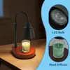Lámpara Mini Ajustable para Derretir Cera de Aromaterapia, Lámpara para Derretir Velas, Lámpara Pequeña de Mesa para Mesita de Noche de Dormitorio, Luz Ambiental