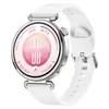 Adecuado para Huawei GT7 41mm correa de silicona, original mismo estilo patrón de grano largo silicona correa de reloj para mujer 18mm