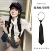 Corbata Rayada Color Café de Alta Inteligencia Estilo Coreano Otoño e Invierno Bufanda Casual Melard Cinturón Versátil Accesorio de Cintura para Mujer