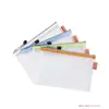 Bolsa de Zíper de Malha Grossa à Prova d'Água Luz da Manhã Bolsa para Documentos Bolsa para Arquivos de Lona Transparente Material de Escritório Adm94506