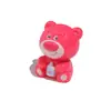 Urso Morango Estéreo Fofo Acessórios de Resina DIY Cola de Chantilly Capa de Celular Adorno de Cabeça Grampo de Cabelo Pequenos Enfeites de Carro