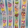 Touca Cartoon para Estudante Conjunto Infantil Grampo Presilha BB Acessórios de Cabelo Fofos para Meninas Touca Joias Binárias Elásticos Infantis