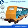 XRC10-6/6 plug tipo garra inclinado eixo veículo humano mina veículo humano subterrâneo fabricante de veículo humano XRB segurando trilho tipo veículo humano eixo inclinado