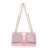 Bolsa Pequena para Mulheres 2025 Nova Versátil Tendência Moda Bolsa Quadrada Pequena Versátil Corrente de Ombro Bolsa Transversal com Fivela de Fechadura Bolsa Feminina