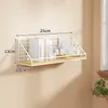 Estantería de Pared para Dormitorio Habitación de Estudiante Mesita de Noche Litera Cesta Colgante de Pared sin Taladro Cesta de Almacenamiento para Snacks y Artículos Varios