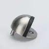 Tapa de Tortuga Hemisférica de Acero Inoxidable 304 Sin Taladro con Imán para Puerta de Baño Resistencia Anticolisión Tope de Puerta de Goma Gruesa