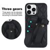 Funda de cuero para teléfono móvil Apple 15promax, estilo Chanel, correa de muñeca ajustable para iPhone 14