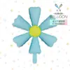 Novo Balão de Folha de Alumínio Flor de Seis Pétalas Fosca Estilo Ins Decoração para Festa de Aniversário Sessão de Fotos