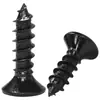 Tornillos Autorroscantes de Acero Inoxidable 201 con Cabeza Avellanada Hexagonal Negros Tornillos Autorroscantes de Cabeza Plana Hexagonal de Zinc Negro M3M4M5