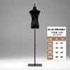 Adereços de Modelo de Veludo Meio Corpo Feminino Roupas Estilo Coreano Vestido de Casamento Cheongsam Stand de Exibição Janela da Loja Manequim de Corpo Inteiro