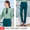 Camisa de estilo coreano de hotel de temperamento de cor sólida masculina, camisa de manga comprida de cor sólida masculina e feminina, logotipo bordado profissional