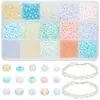 Bestseller internacional kit de contas de vidro 24 grades cor creme atacado pulseira DIY acessórios de joalheria materiais